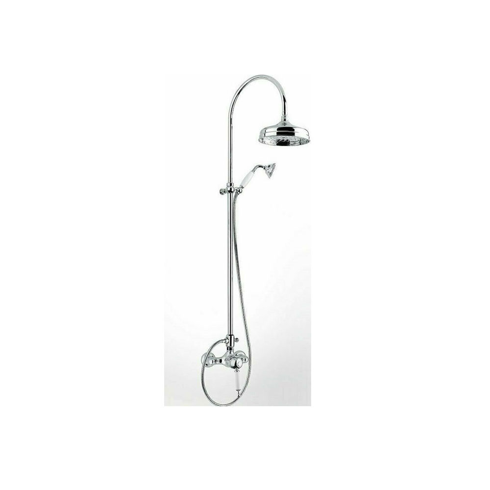 Εικόνα της Στήλη Ντούς 2 Εξόδων Bugnatese Oxford CD6336-100 Ρυθμιζόμενου Ύψους 92-125cm Chrome