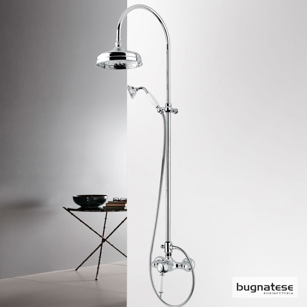 Εικόνα της Στήλη Ντούς 2 Εξόδων Bugnatese Oxford CD6336-100 Ρυθμιζόμενου Ύψους 92-125cm Chrome