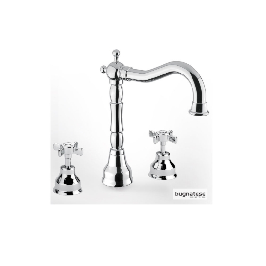 Εικόνα της Μπαταρία Νιπτήρος Πάγκου  3 Οπών Bugnatese Princeton 812-100 Chrome