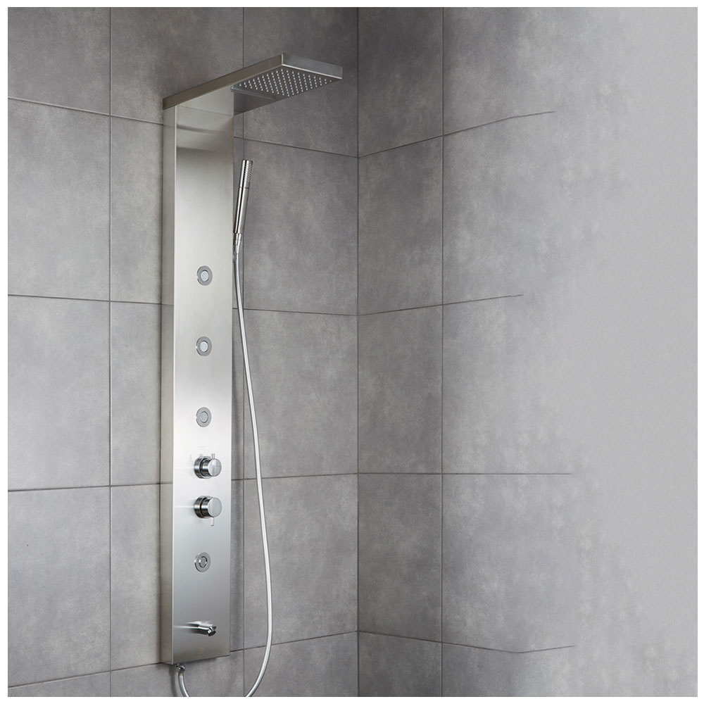 Εικόνα της Στήλη Ντούς-Υδρομασάζ Dolce Vita Elite 110 Inox  5 Εξόδων