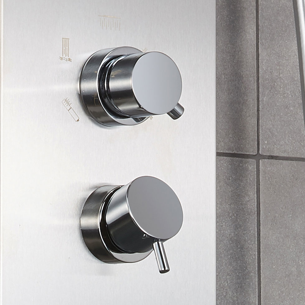 Εικόνα της Στήλη Ντούς-Υδρομασάζ Dolce Vita Elite 110 Inox  5 Εξόδων