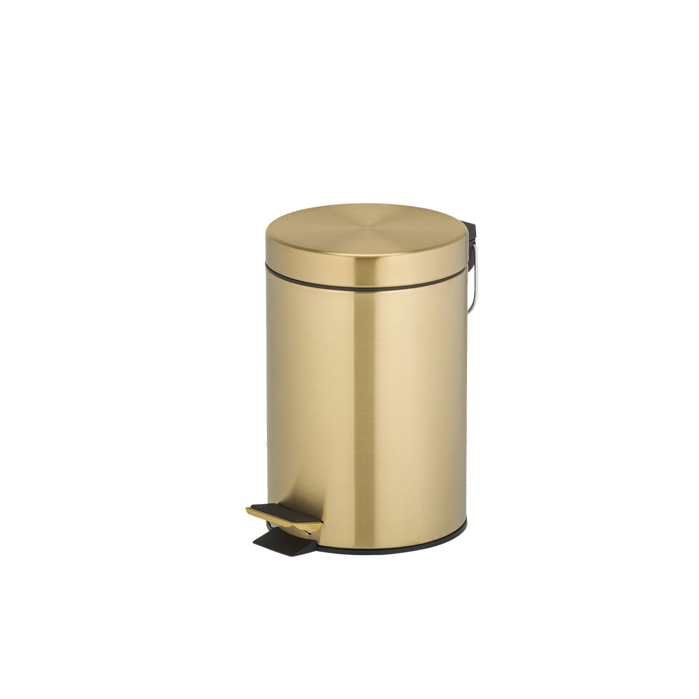 Εικόνα της Χαρτοδοχείο Geesa 634-211 3lt  Ø17xH26(cm) Gold Brushed PVD