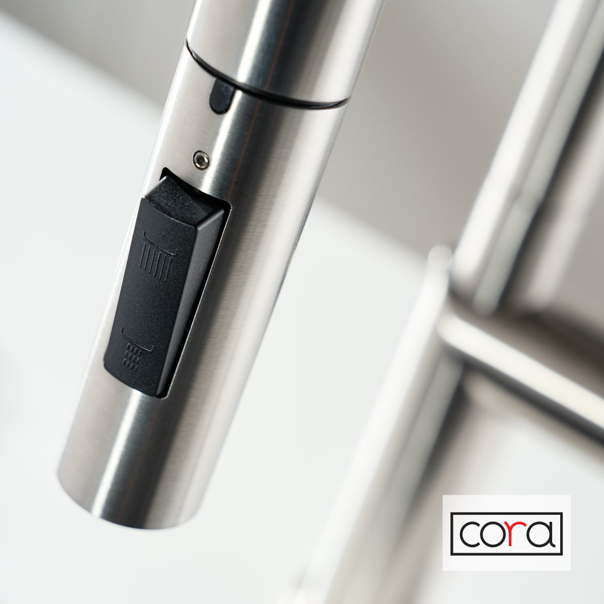 Εικόνα της Μπαταρία Κουζίνας Cora 63630-111 Ντους Inox