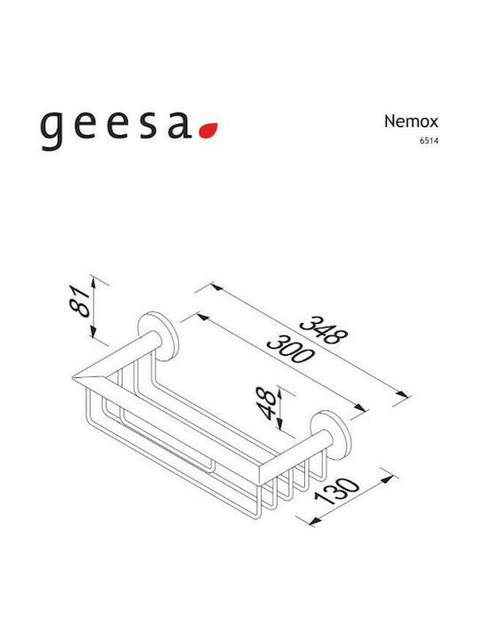 Εικόνα της Σπογγοθήκη - Μπουκαλοθήκη Geesa Nemox Black Brushed 6514-410