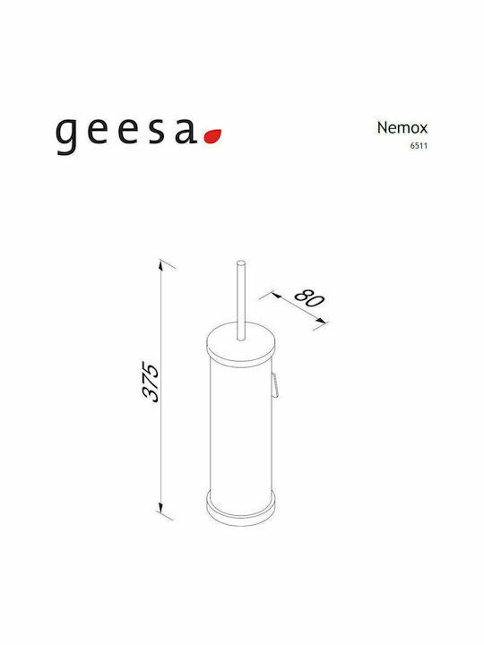 Εικόνα της Πιγκάλ Επιτοίχιο Geesa Nemox Black Brushed 6511-410