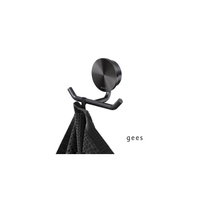 Εικόνα της Άγγιστρο Διπλό Geesa Opal Black Brushed PVD 7215-411