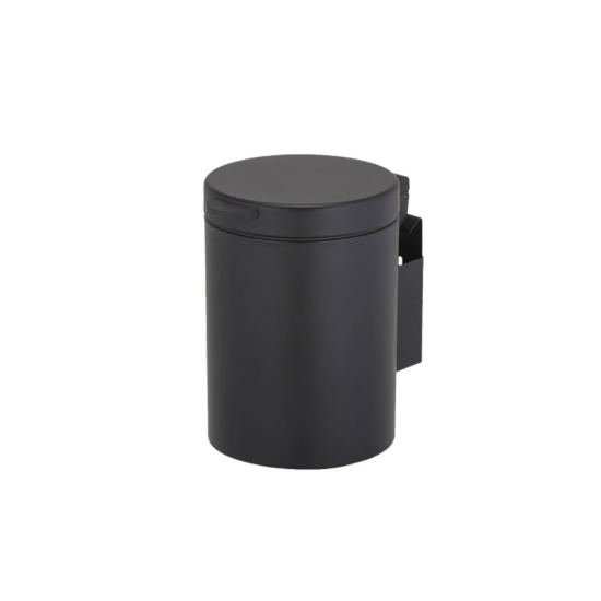 Εικόνα της Επιτοίχιο Χαρτοδοχείο Geesa Shift 3lt  Ø17xH23(cm) 644-400 Black Matt