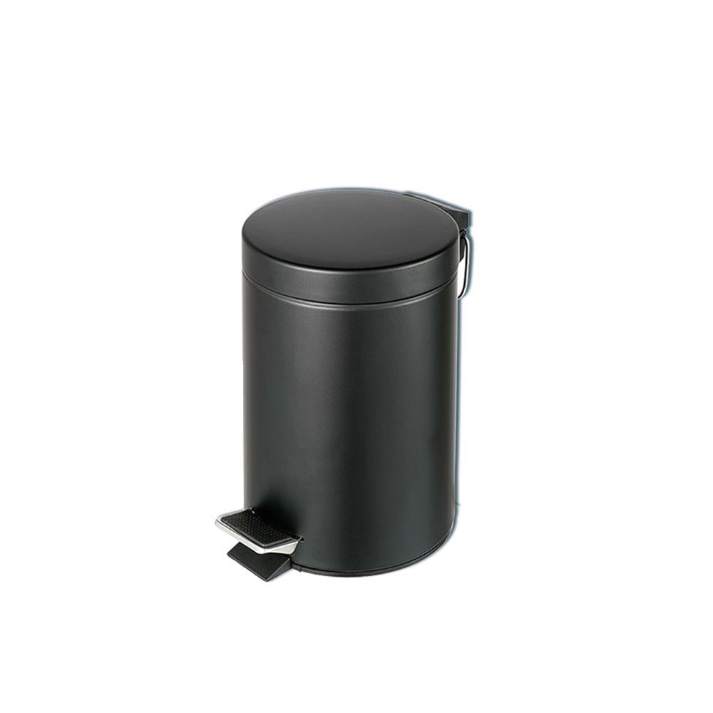 Εικόνα της Χαρτοδοχείο Geesa 634-400 3lt  Ø17xH26(cm) Black Matt