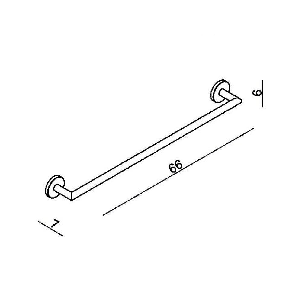 Εικόνα της Πετσετοθήκη Langberger Series 108 60cm Black Mat 21108-01B-400