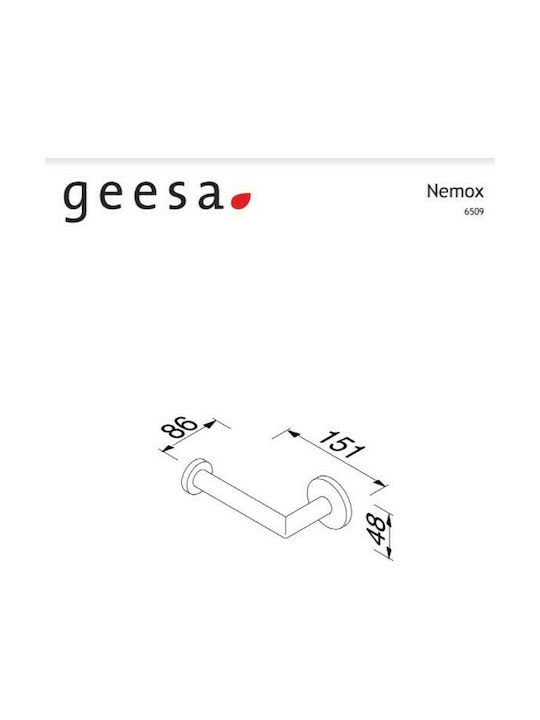 Εικόνα της Χαρτοθήκη Geesa Nemox Black Matt 6509-400