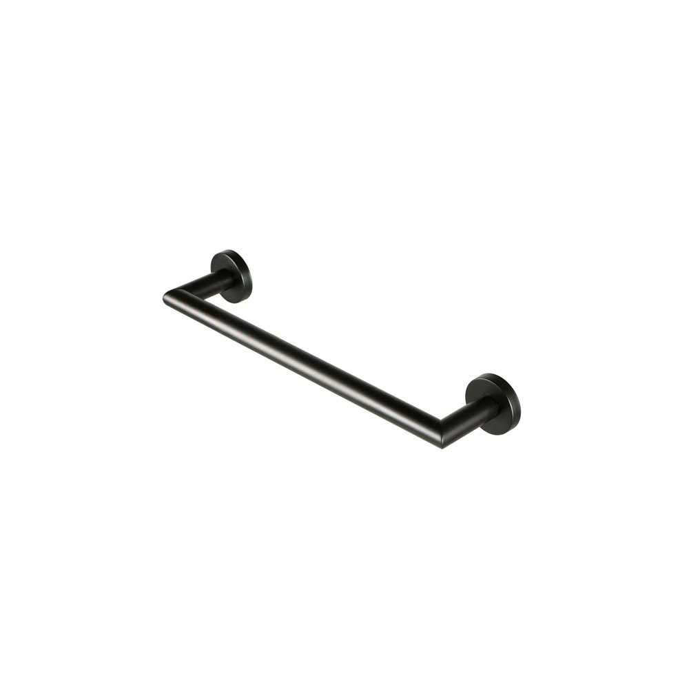 Εικόνα της Λαβή Λουτρού/Πετσετοθήκη Geesa Nemox 30cm Black Matt 6506-400