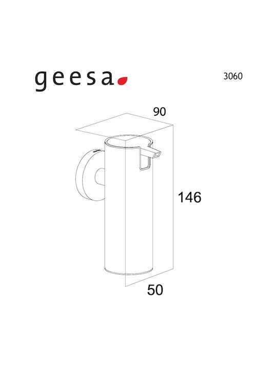 Εικόνα της Μεταλλικό Ντισπένσερ  Geesa By Tiger 3060-110 Inox
