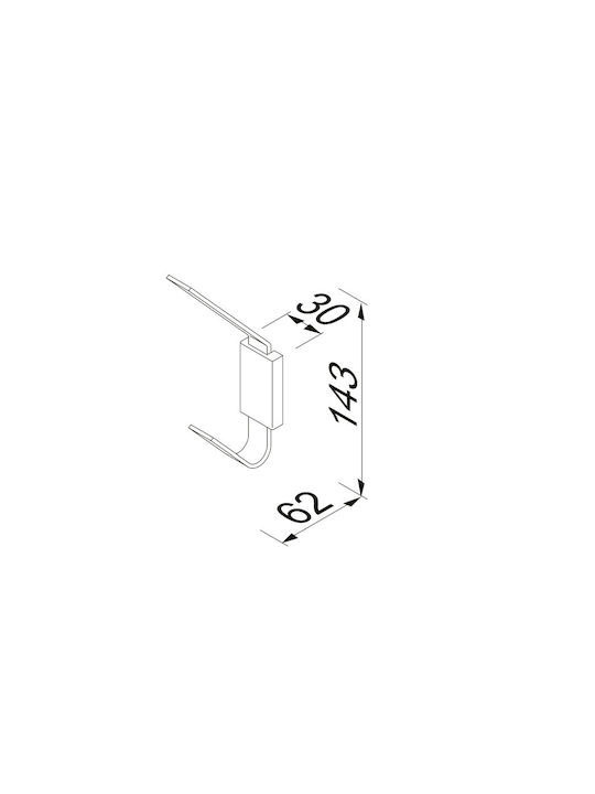 Εικόνα της Άγγιστρο Διπλό Geesa Frame 8415 Chrome