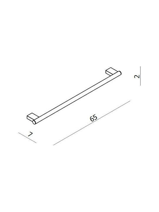 Εικόνα της Πετσετοθήκη Langberger Series 280 60cm 21280-01A Chrome