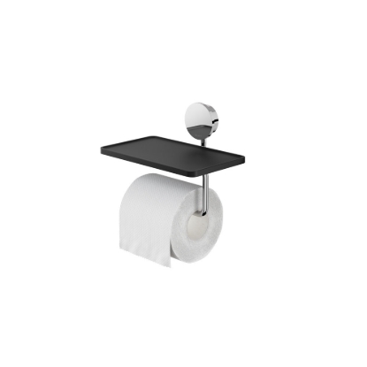 Εικόνα της Χαρτοθήκη Με Εταζέρα Geesa Opal 7224-100 Chrome