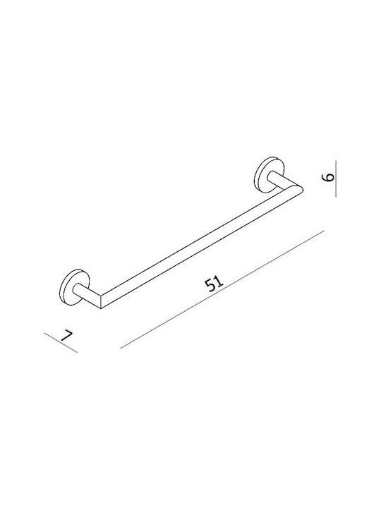 Εικόνα της Πετσετοθήκη Langberger Series 108 45cm 21108-01A Chrome