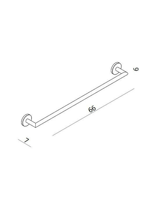 Εικόνα της Πετσετοθήκη Langberger Series 108 60cm 21108-01B Chrome