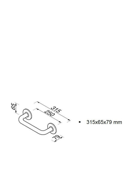 Εικόνα της Λαβή Geesa Standard - Hotelia 131/25 Chrome
