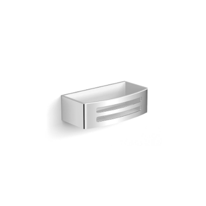 Εικόνα της Σπογγοθήκη - Μπουκαλοθήκη Με Λευκή Αφαιρούμενη Θήκη Langberger  2775560 Chrome