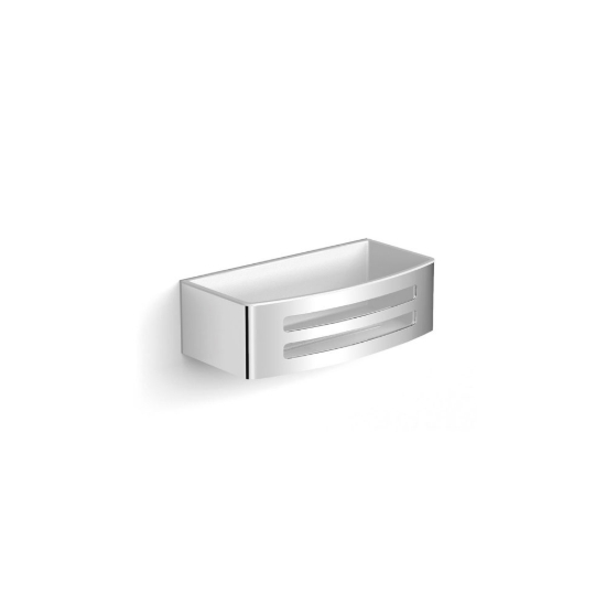 Εικόνα της Σπογγοθήκη - Μπουκαλοθήκη Με Λευκή Αφαιρούμενη Θήκη Langberger  2775560 Chrome