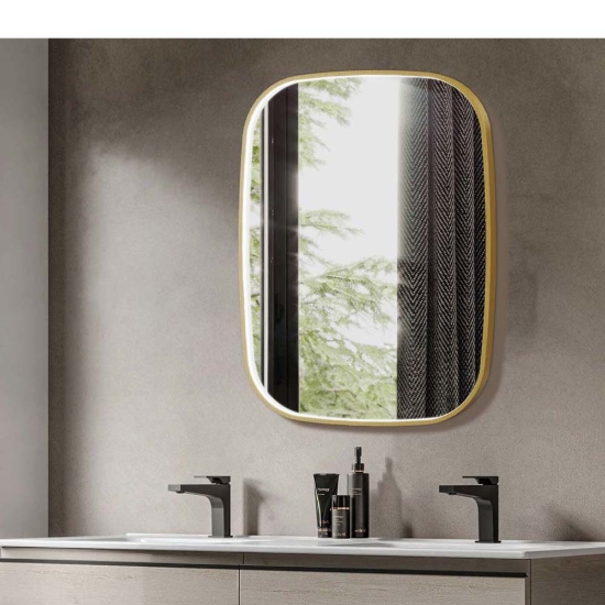 Εικόνα της Καθρέπτης Φωτιζόμενος LED Luminor Fiz 60 60x80cm Antique Brushed