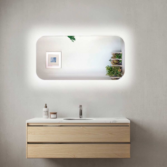 Εικόνα της Καθρέπτης Φωτιζόμενος LED Luminor Just 50 50x100cm