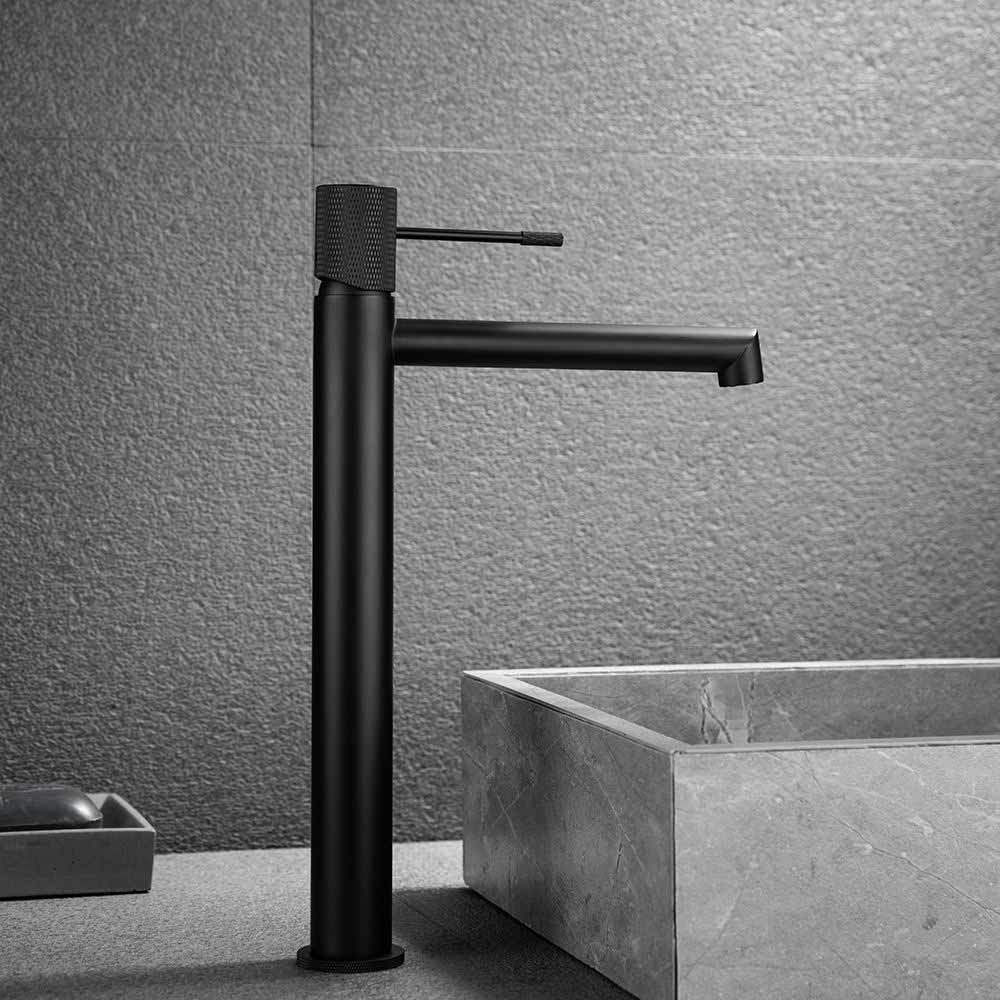 Εικόνα της Μπαταρία Νιπτήρος Ψηλή Orabella Terra 10185 Black Matt