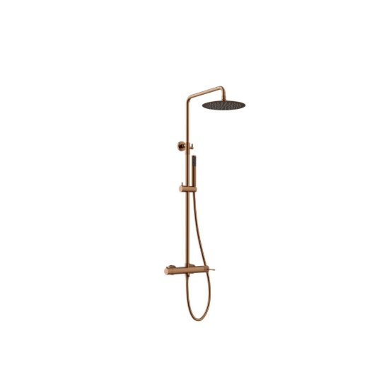 Εικόνα της Στήλη Ντούς Orabella Terra Με στρογγυλή Κεφαλή Φ250 10256  Brushed Gold PVD