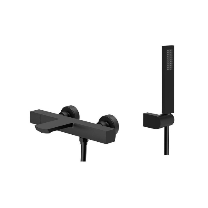 Εικόνα της Μπαταρία Λουτρού Θερμοστατικη Orabella Marea/Ardesia 10345 Μαύρο Ματ