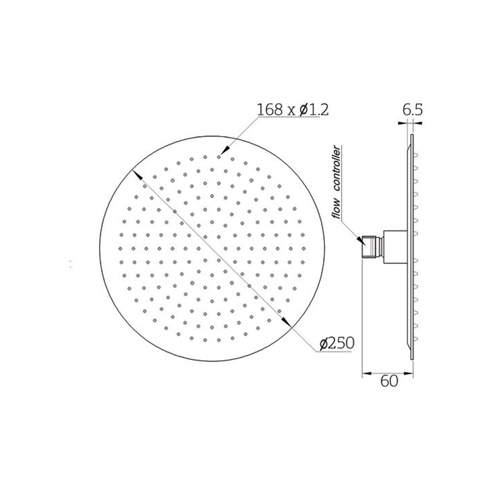 Εικόνα της Ανακλινόμενη Κεφαλή Ø25 Orabella 15127 Inox