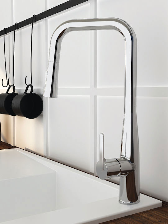 Εικόνα της Μπαταρία Κουζίνας Orabella Comfort Ντους 2 Ροών 20124 Χρωμέ