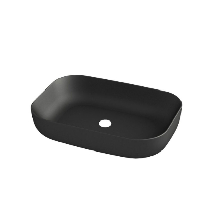 Εικόνα της Νιπτήρας Μπάνιου Orabella Metamorfosis 42600 60x42cm Επικαθήμενος 60104  Μαύρο Ματ