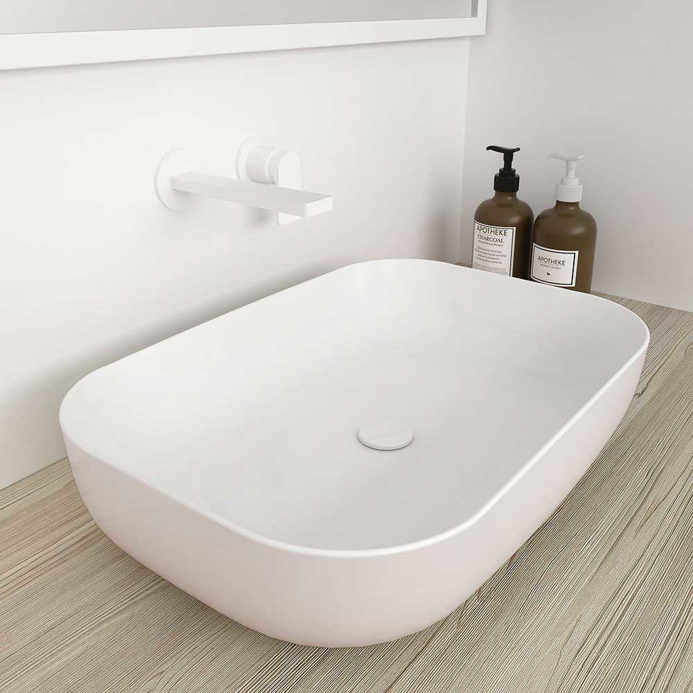 Εικόνα της Νιπτήρας Μπάνιου Orabella Metamorfosis 42600 60x42cm Επικαθήμενος 60105  Λευκό Ματ