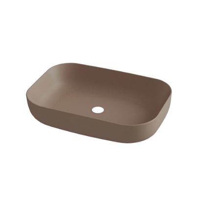 Εικόνα της Νιπτήρας Μπάνιου Orabella Metamorfosis 42600 60x42cm Επικαθήμενος 60107 Καφέ Ματ