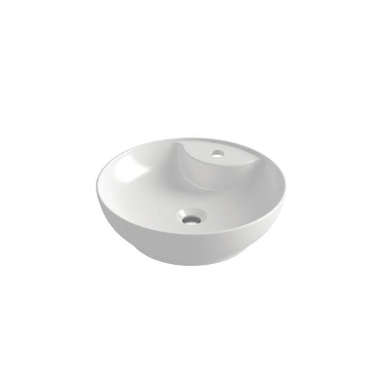 Εικόνα της Νιπτήρας Μπάνιου Orabella Trend Round 01 Επικαθήμενος Ø42cm 60117 Λευκό Γυαλιστερό