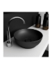 Εικόνα της Νιπτήρας Μπάνιου Orabella Trend Round 02 Επικαθήμενος 60119 Φ38cm Μαύρο Ματ