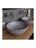 Εικόνα της Νιπτήρας Μπάνιου Orabella Trend Round 02 Επικαθήμενος 60121 Φ38cm Γκρι Ματ