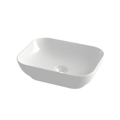 Εικόνα της Νιπτήρας Μπάνιου Orabella Rectangular 50x38cm Επικαθήμενος 60129 Λευκός