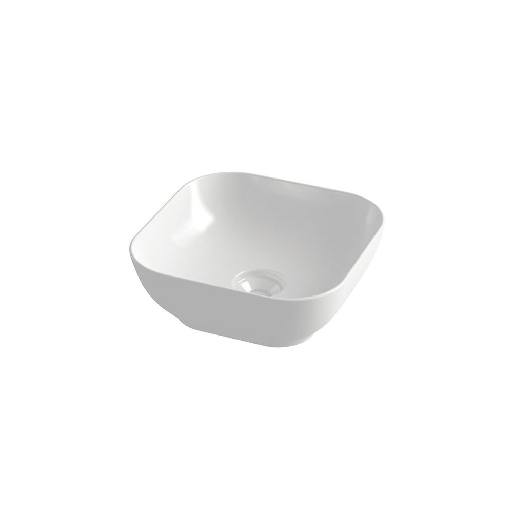 Εικόνα της Νιπτήρας Μπάνιου Orabella Trend Square 02 38x38cm Επικαθήμενος 60131 Λευκός