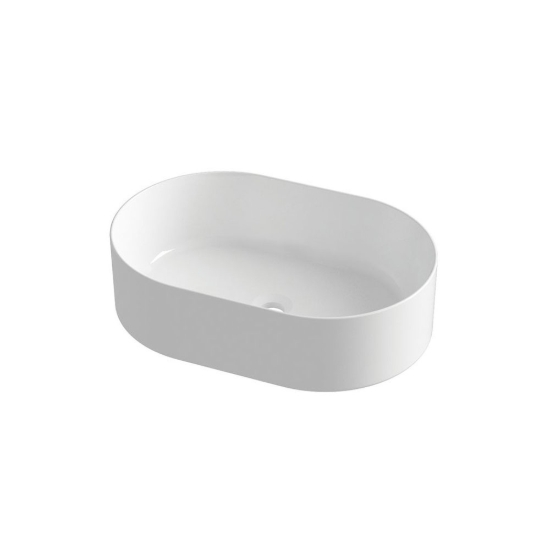 Εικόνα της Νιπτήρας Μπάνιου Orabella Open Oval 01 60x40cm Επικαθήμενος 60141 Λευκός