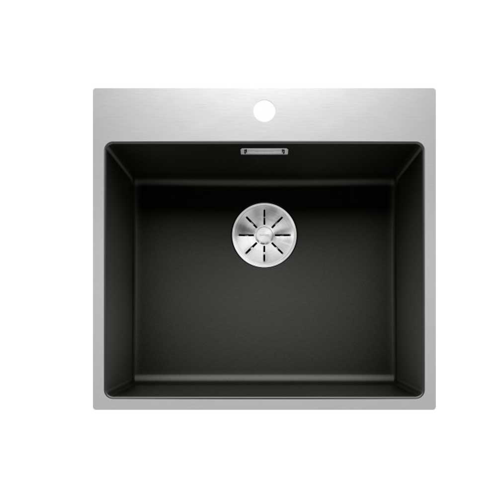 Εικόνα της Νεροχύτης Ένθετος Blanco Subline 500-IF/A Silgranit Steel Frame 54,3x51cm Black 526000