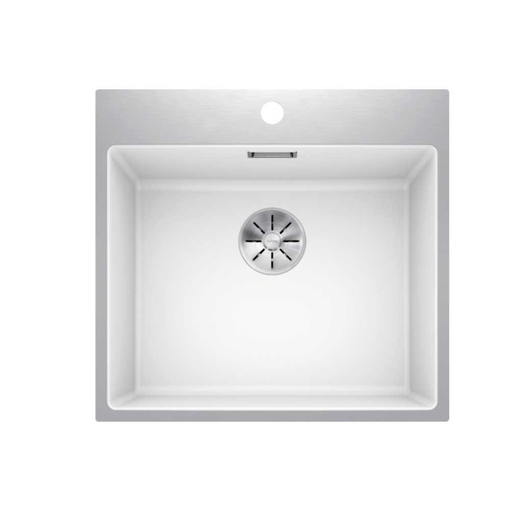 Εικόνα της Νεροχύτης Ένθετος Blanco Subline 500-IF/A Silgranit Steel Frame 54,3x51cm White 524114