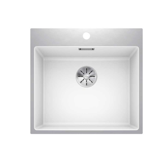 Εικόνα της Νεροχύτης Ένθετος Blanco Subline 500-IF/A Silgranit Steel Frame 54,3x51cm White 524114