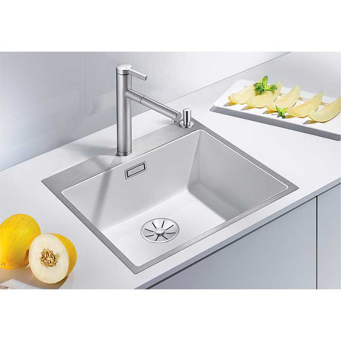 Εικόνα της Νεροχύτης Ένθετος Blanco Subline 500-IF/A Silgranit Steel Frame 54,3x51cm White 524114