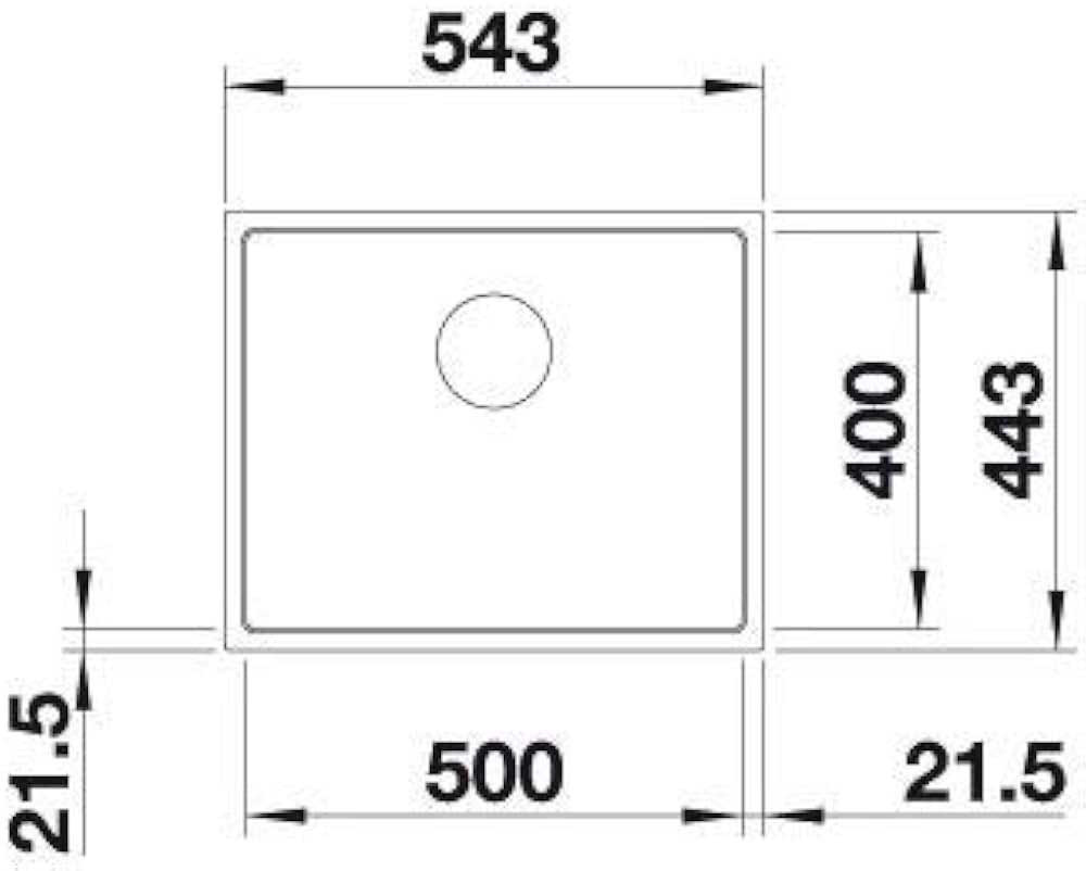 Εικόνα της Νεροχύτης Ένθετος Blanco Subline 500-IF Silgranit Steel Frame 54,3x44,3cm Black 525997