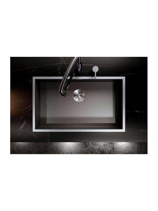 Εικόνα της Νεροχύτης Ένθετος Blanco Zerox 500-IF(54x44) Dark Steel 526245