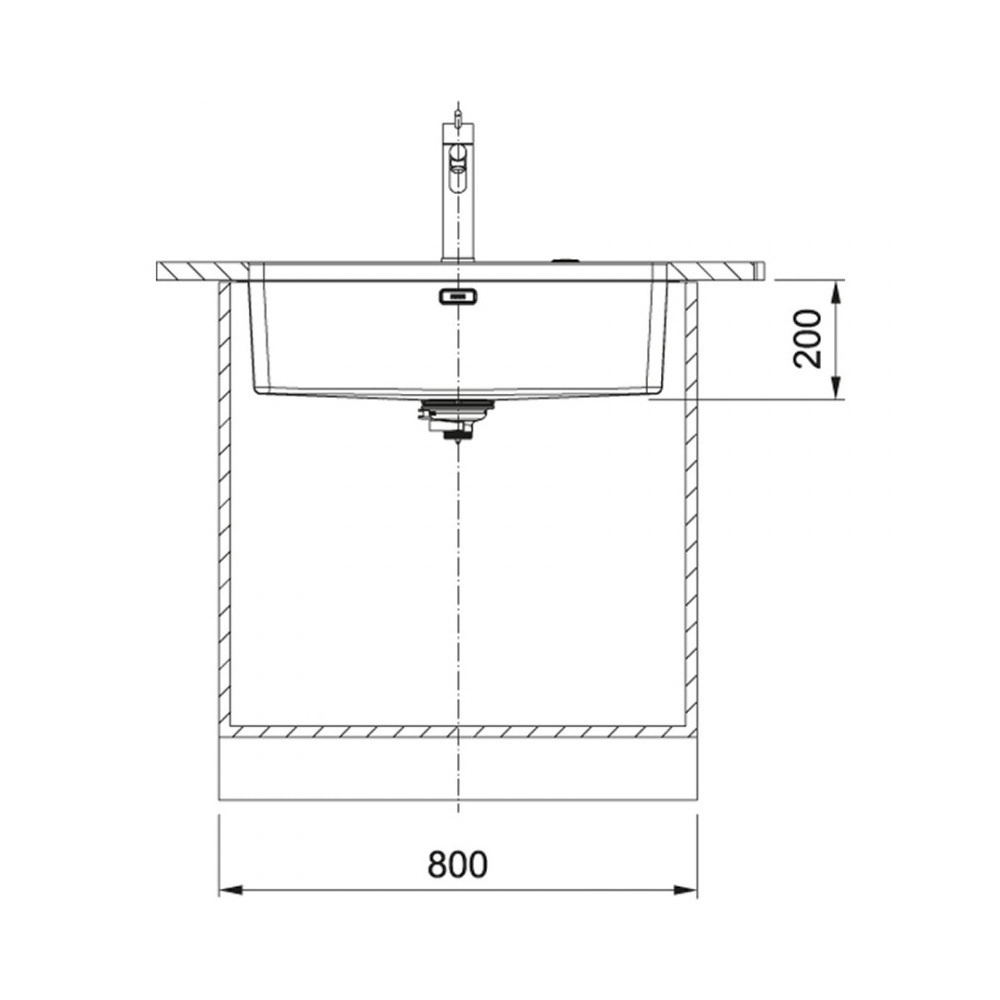 Εικόνα της Νεροχύτης Υποκαθήμενος Franke Mythos MYX 110-70 (74x44) Inox 3012500612 (122.0703.894)