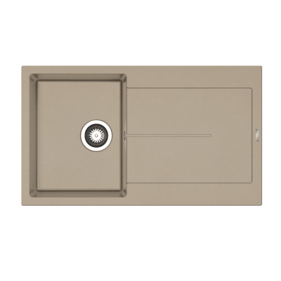 Εικόνα της Νεροχύτης Pyramis Pyragranite Ithaka (86x50) 1B 1D Dark Beige 070242311