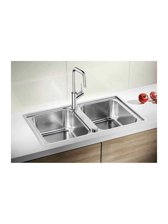 Εικόνα της Νεροχύτης  Blanco Lemis 8-IF (86x50) Λείος 523039