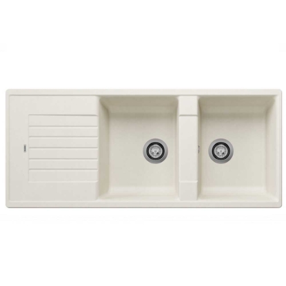 Εικόνα της Νεροχύτης Blanco Zia 8 S Silgranit 116x50cm Soft White 527209